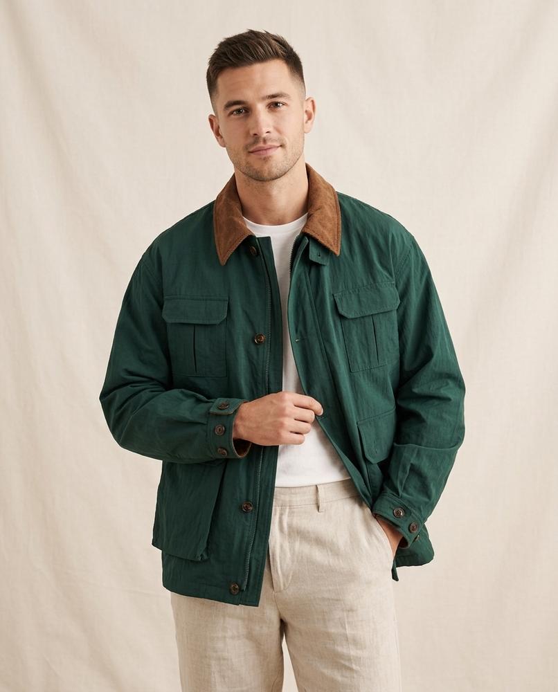 Lands Fashion - Lorel | Corduroy Collar Flap Pocket Jacket Men