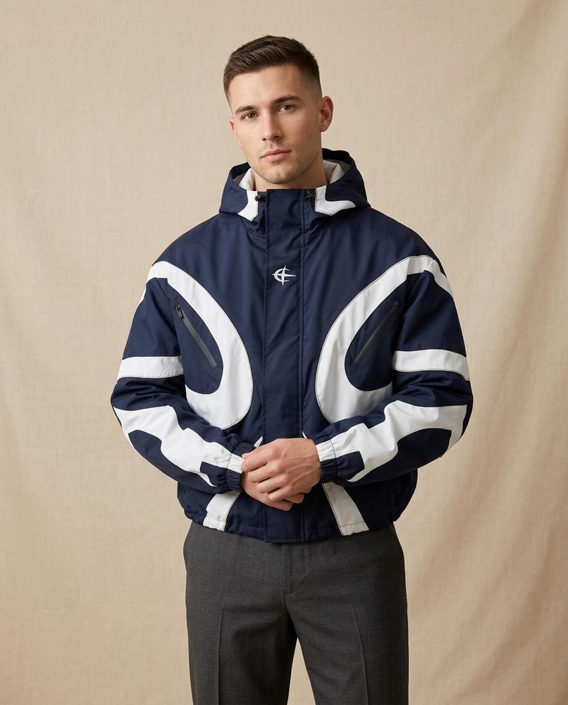 Lands Fashion - Vidan | Hooded Color-Block Jacket Men