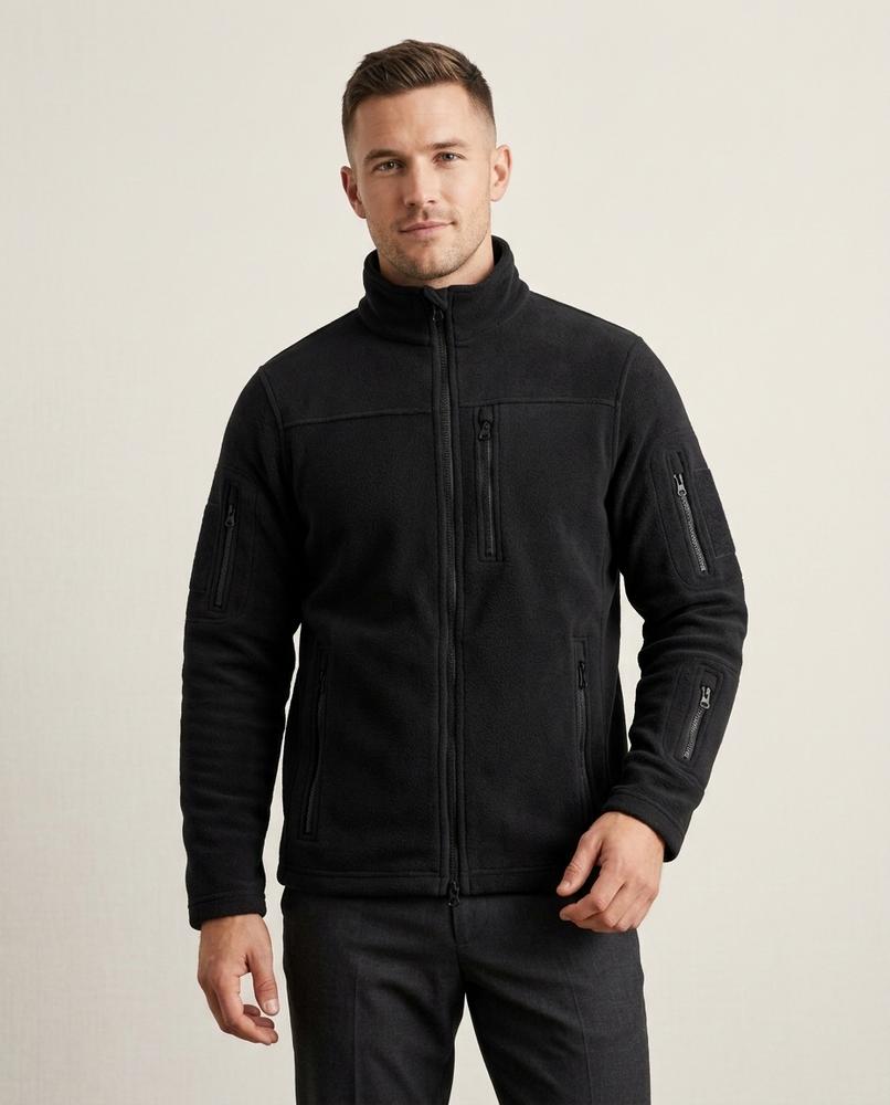Lands Fashion - Sadan | Zip-Up Fleece Jacket Men