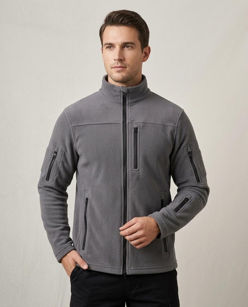 Lands Fashion - Sadan | Zip-Up Fleece Jacket Men