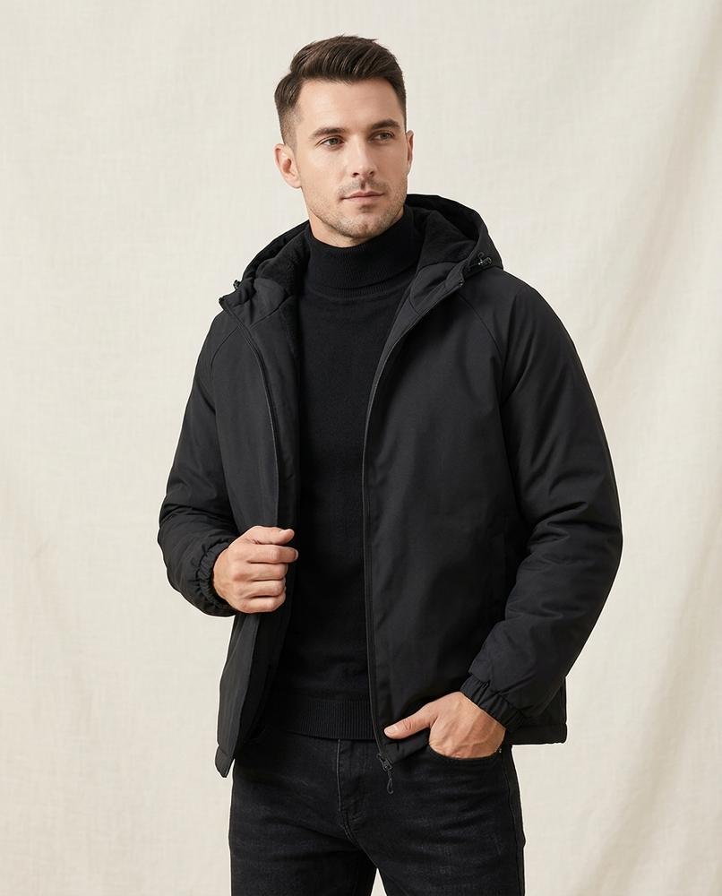 Lands Fashion - Norel | Lined Hooded Jacket Men