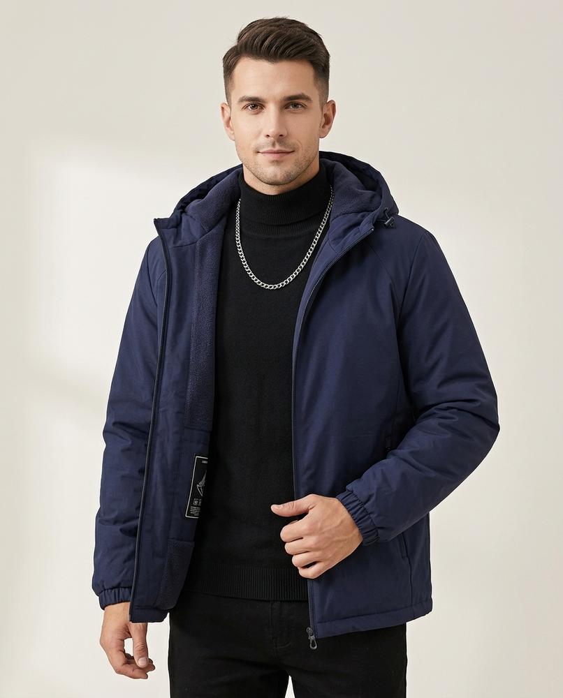 Lands Fashion - Norel | Lined Hooded Jacket Men