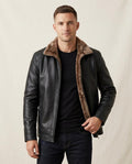 Lands Fashion - Saver | Lined Quilted Leather Jacket Men