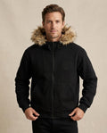 Lands Fashion - Rolen | Zip-Up Faux Fur-Trimmed Hoodie Men