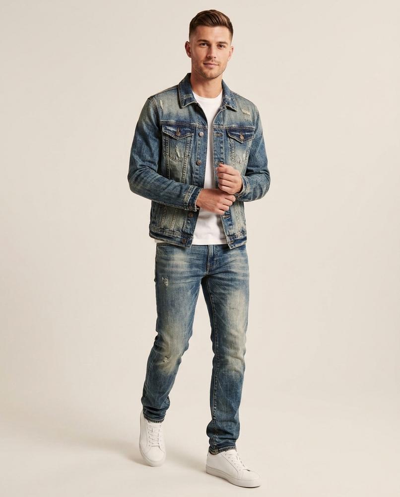 Lands Fashion - Veral | Washed Distressed Suit Men