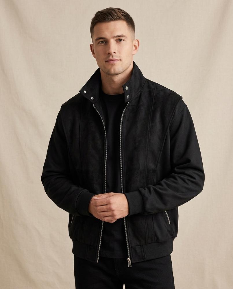 Lands Fashion - Nisel | Suede Zip-Up Jacket Men