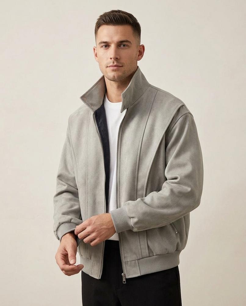 Lands Fashion - Nisel | Suede Zip-Up Jacket Men
