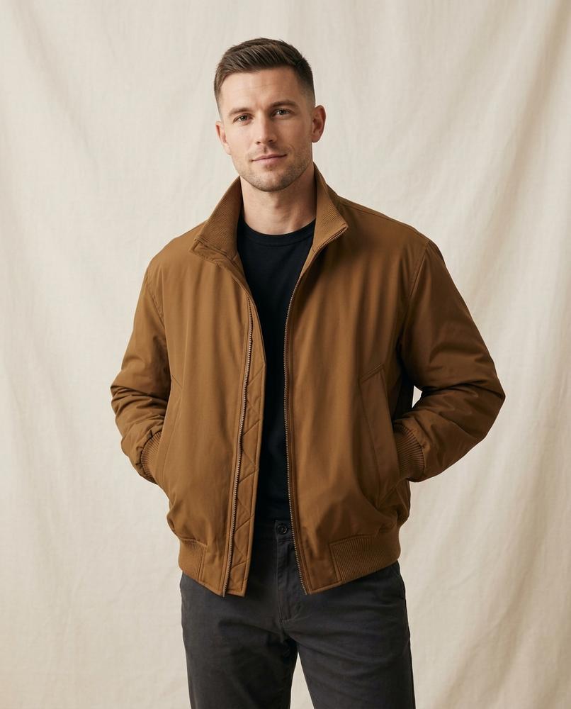 Lands Fashion - Yokar | Lined Zippered Jacket Men