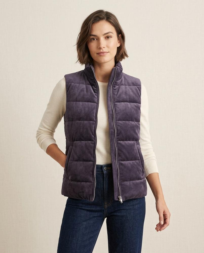 Lands Fashion - Rasel | Padded Velvet Vest Men