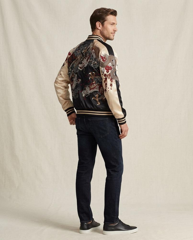 Lands Fashion - Romer | Embroidered Satin Jacket Men