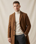Lands Fashion - Zanor | Single-Breasted Slim-Fit Coat Men
