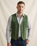 Lands Fashion - Nimer | Suede-Effect Button-Front Vest Men