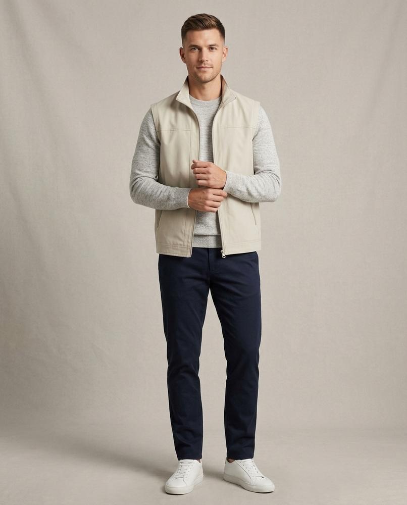 Lands Fashion - Mamor | Zip-Up Stand-Collar Vest Men