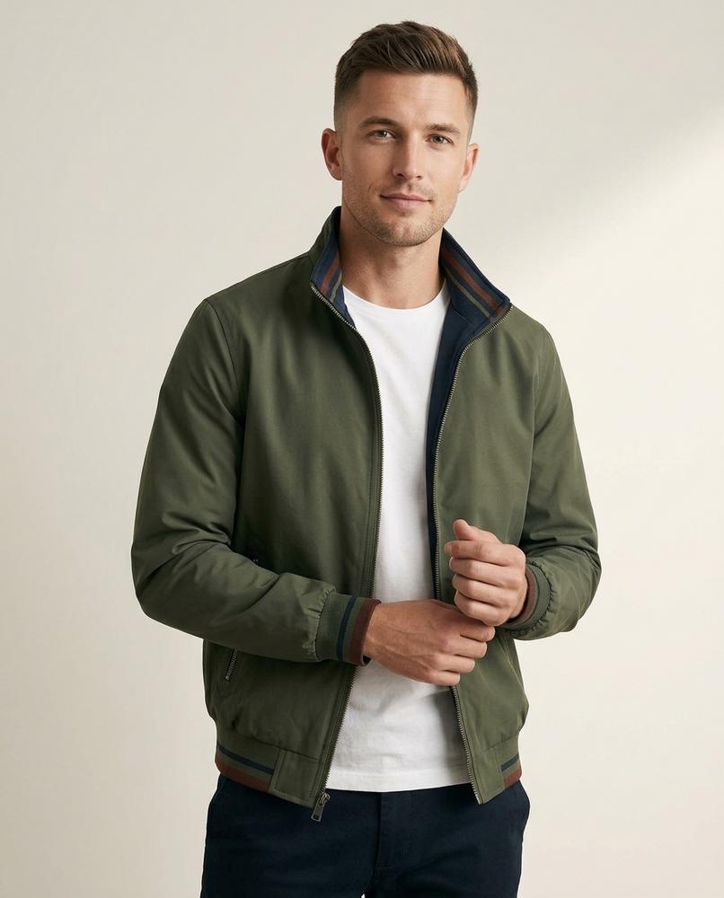 Lands Fashion - Lyvin | Zip-Up Striped Jacket Men