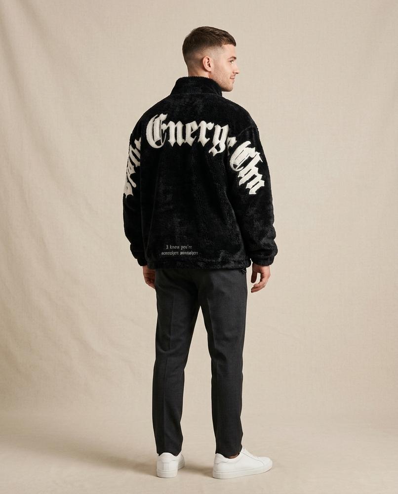 Lands Fashion - Elvin | Plush Embroidered Jacket Unisex