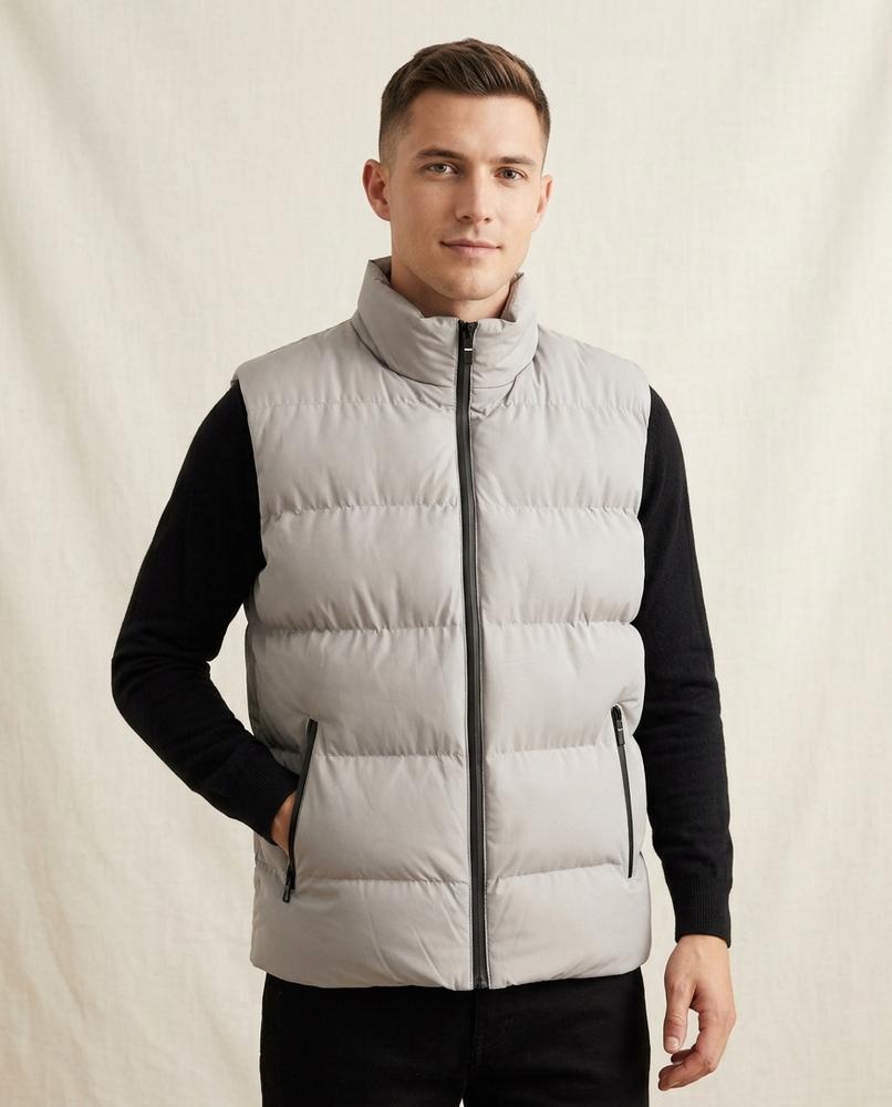 Lands Fashion - Varan | Quilted Zip-Up Vest Men