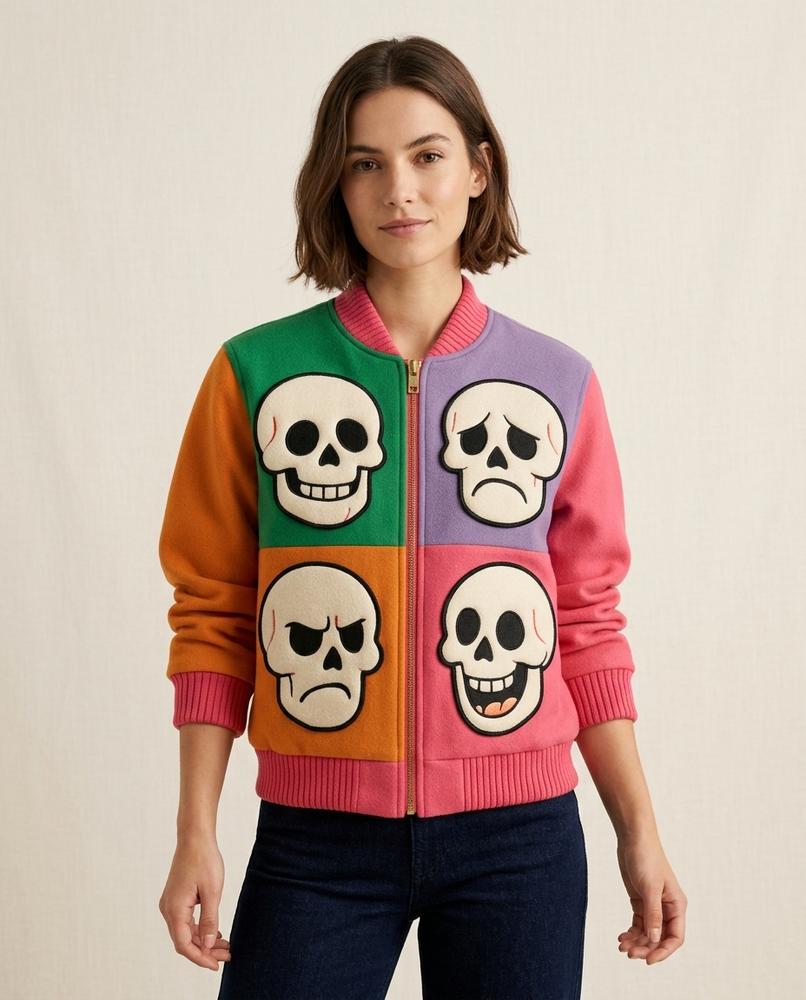 Lands Fashion - Setal | Colorblocked Appliquéd Jacket Women