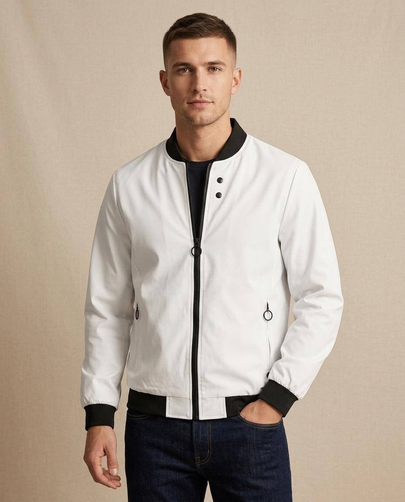 Lands Fashion - Zaral | Zip-Up Slim-Fit Jacket Men