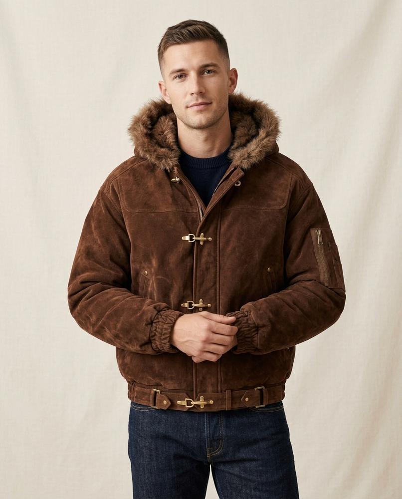 Lands Fashion - Lyram | Velvet Toggle-Closure Jacket Men
