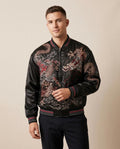 Lands Fashion - Cadar | Embroidered Satin Jacket Men