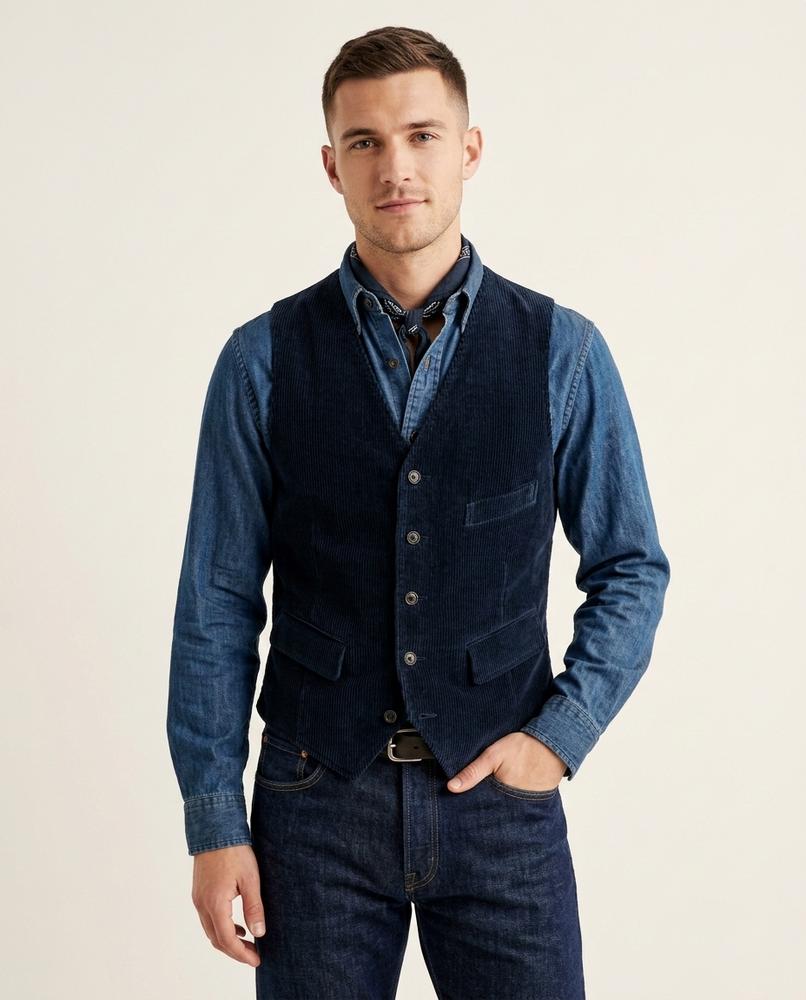 Lands Fashion - Tatal | Corduroy Buttoned Vest Men