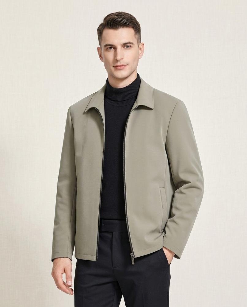 Lands Fashion - Venal | Zip-Up Collared Jacket Men