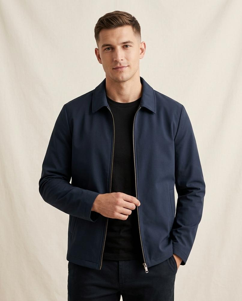 Lands Fashion - Venal | Zip-Up Collared Jacket Men