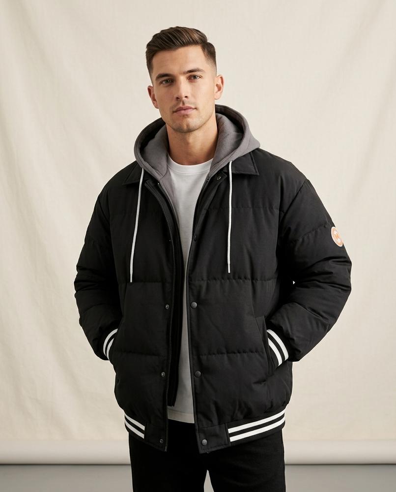 Lands Fashion - Coram | Padded Hooded Jacket Men