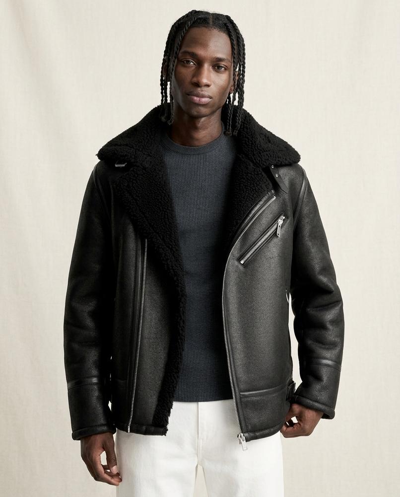 Lands Fashion - Nomon | Shearling-Lined Zippered Jacket Men