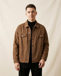 Lands Fashion - Arsen | Button-Front Washed Jacket Men