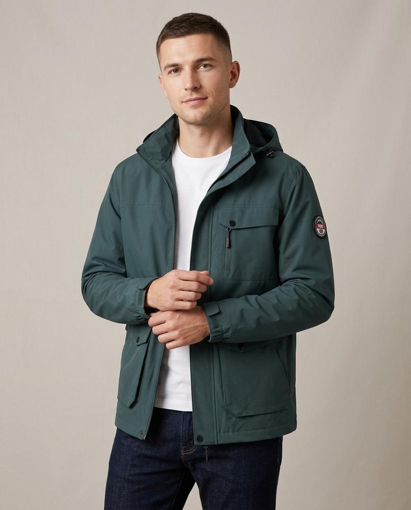 Lands Fashion - Kamar | Hooded Zippered Jacket Men