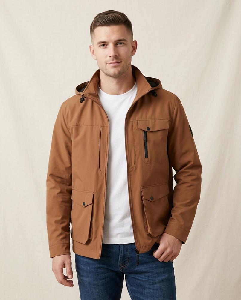 Lands Fashion - Kamar | Hooded Zippered Jacket Men