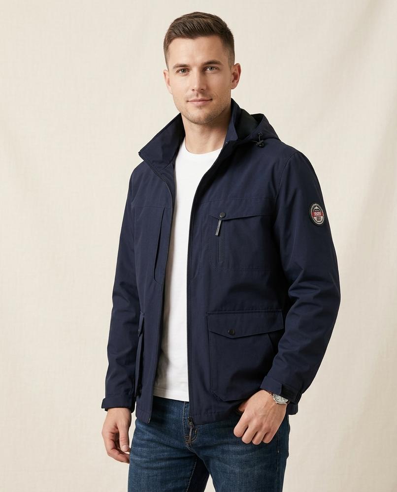Lands Fashion - Kamar | Hooded Zippered Jacket Men