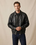 Lands Fashion - Lavit | Faux-Leather Zip-Up Jacket Men