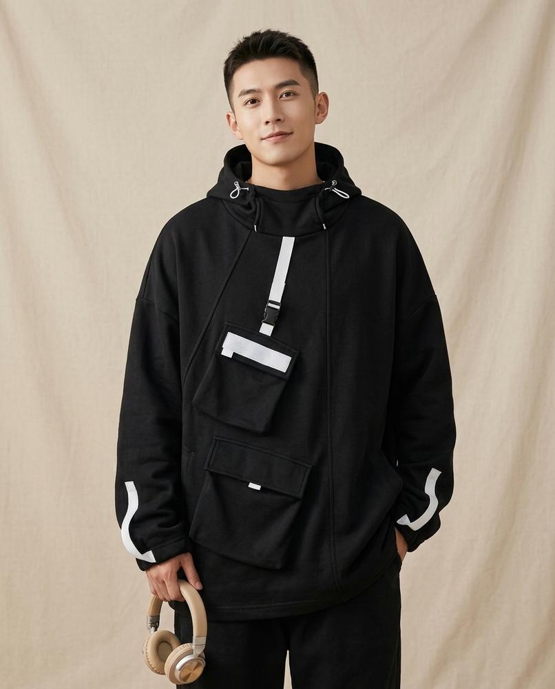 Lands Fashion - Kanen | Oversized Functional Hoodie Men