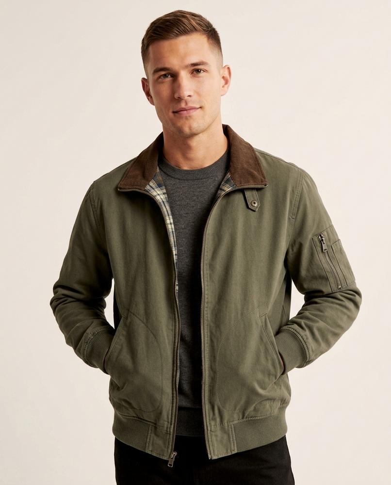 Lands Fashion - Vakar | Cord-Collar Lined Jacket Men