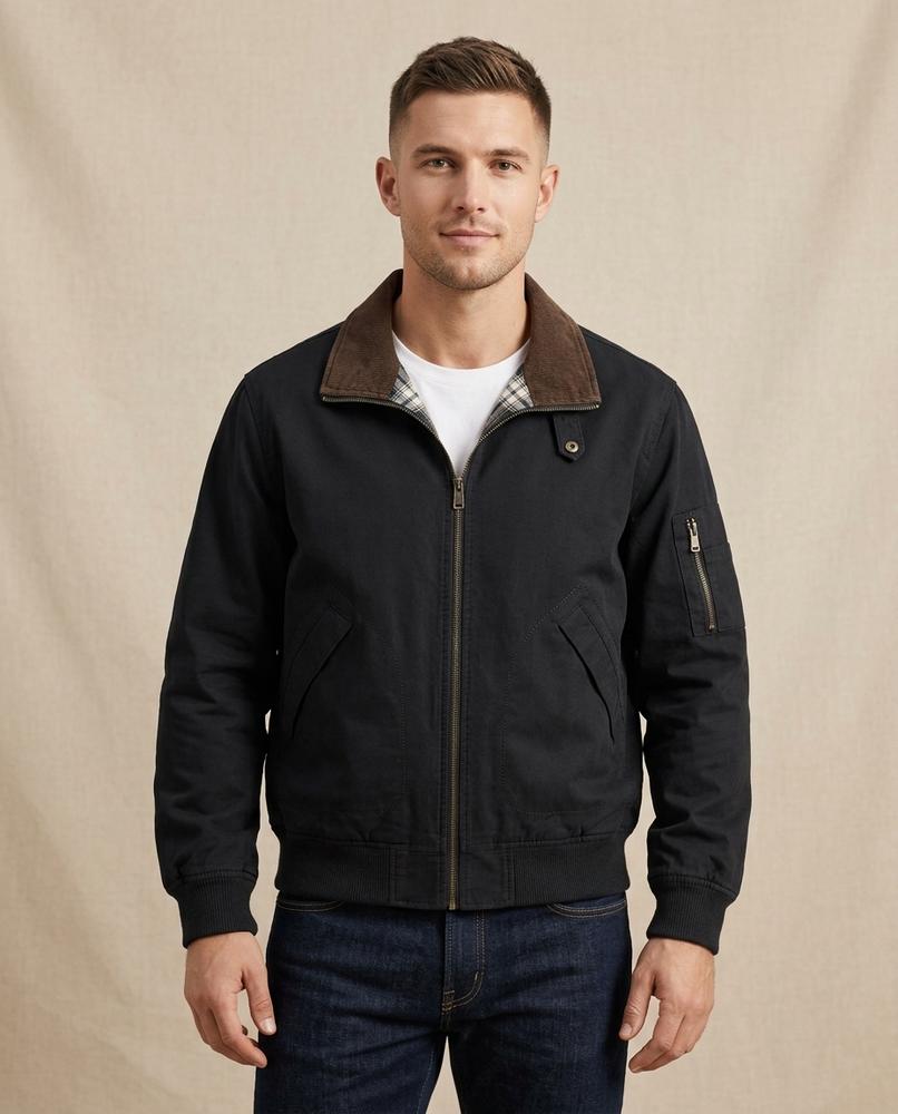 Lands Fashion - Vakar | Cord-Collar Lined Jacket Men