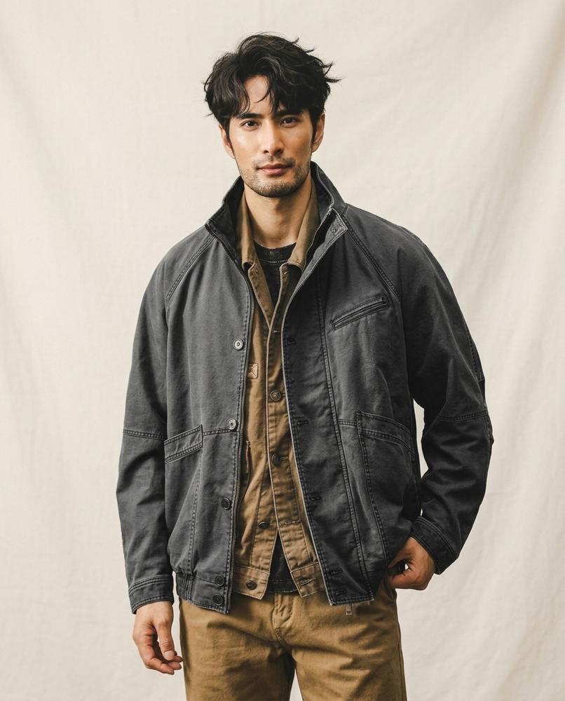 Lands Fashion - Nimon | Button-Front Utility Jacket Men