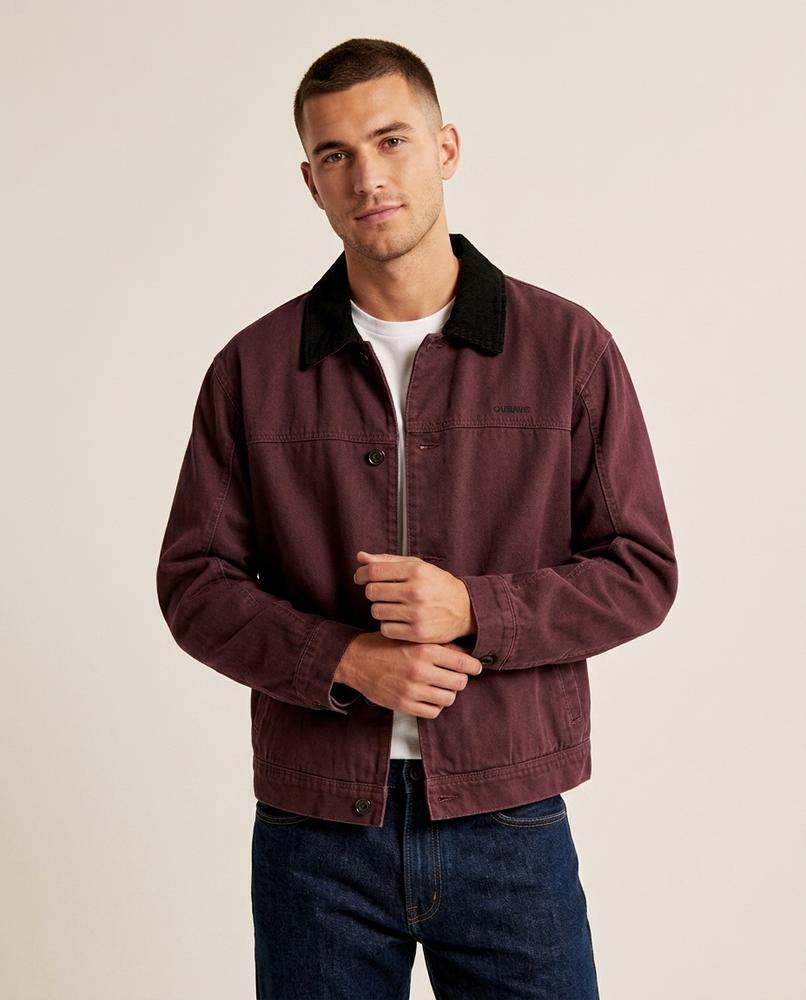 Lands Fashion - Lydan | Button-Up Contrast-Collar Jacket Men