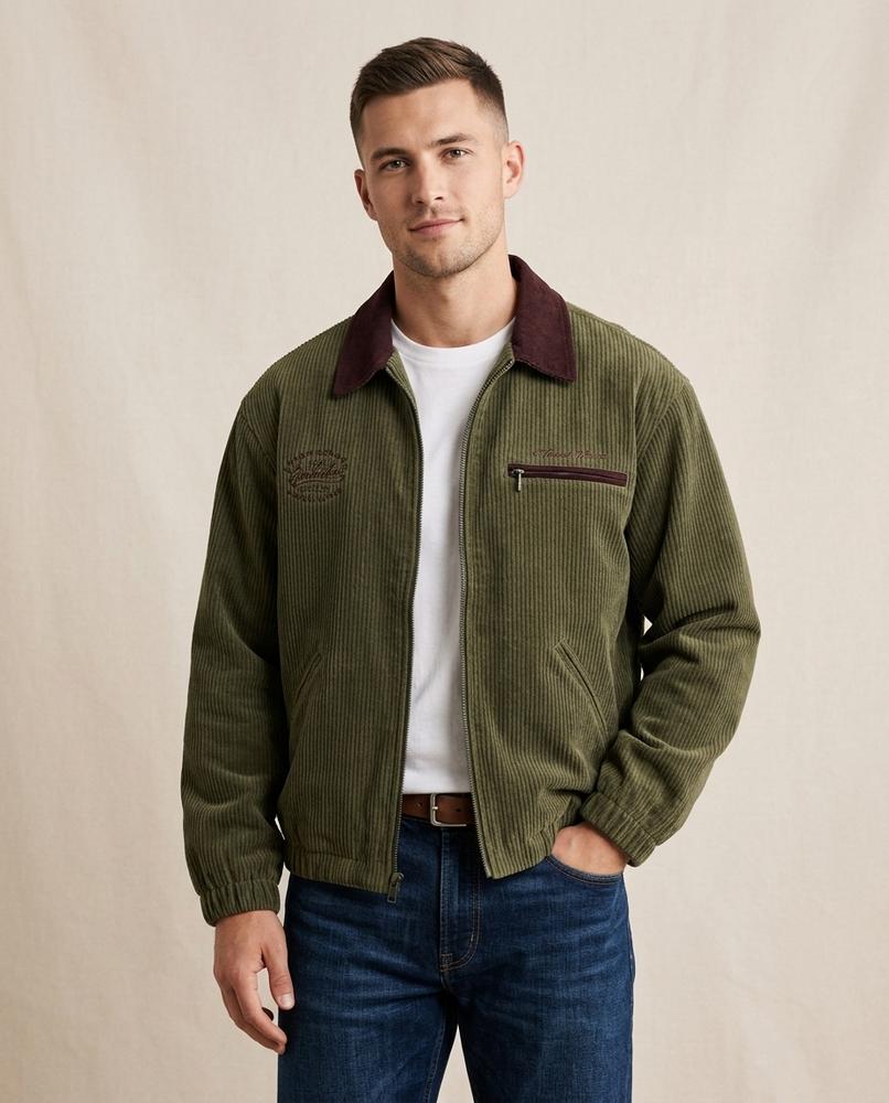 Lands Fashion - Loron | Corduroy Zip-Up Jacket Men