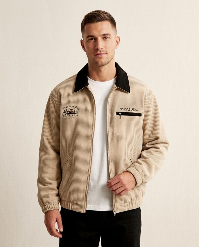 Lands Fashion - Loron | Corduroy Zip-Up Jacket Men