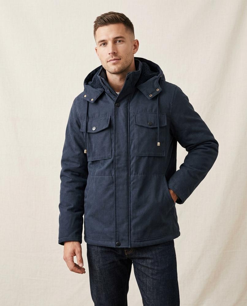 Lands Fashion - Ellin | Hooded Lined Jacket Men