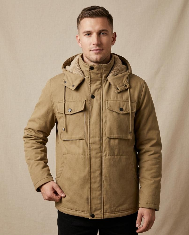 Lands Fashion - Ellin | Hooded Lined Jacket Men