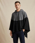 Lands Fashion - Alzan | Color-Block Asymmetrical Hoodie Unisex
