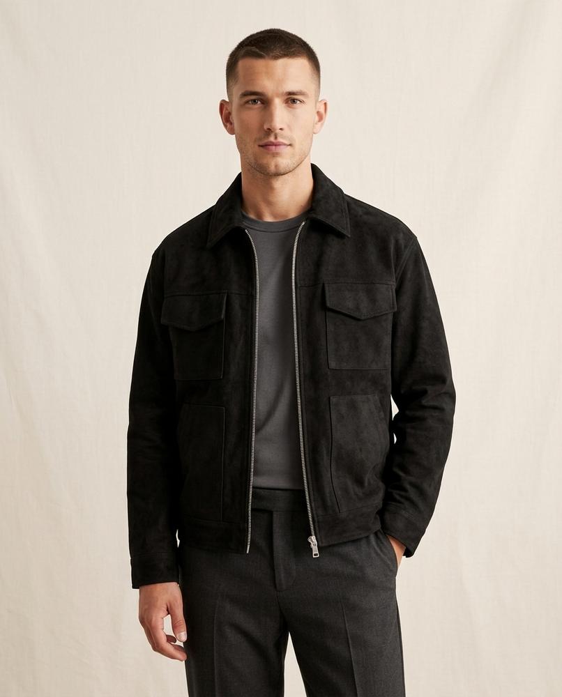 Lands Fashion - Vavel | Suede Zippered Jacket Men