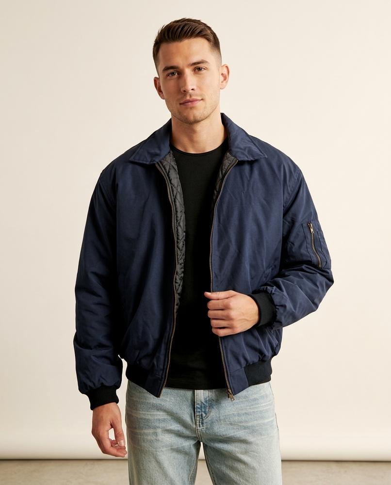 Lands Fashion - Lyron | Zip-Up Lined Jacket Men