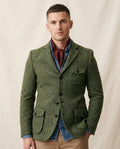 Lands Fashion - Lomer | Herringbone Slim-Fit Blazer Men