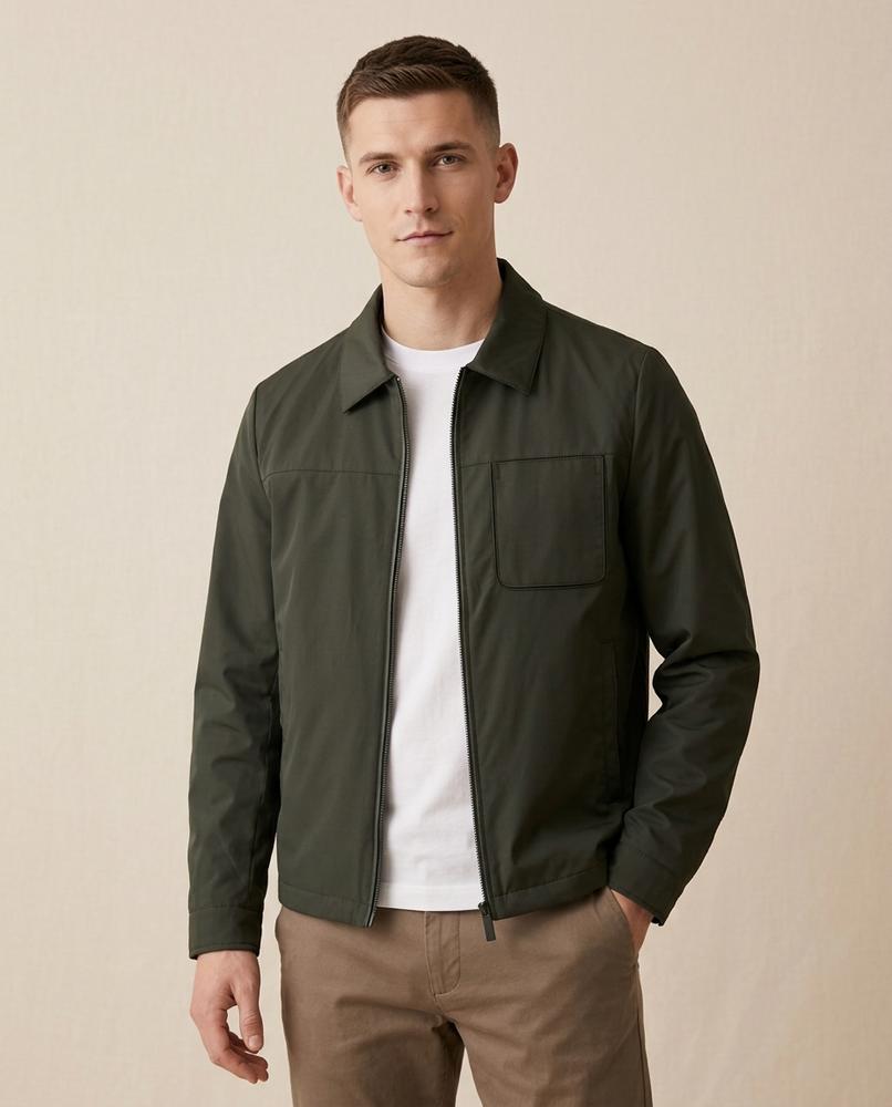 Lands Fashion - Eltor | Zip-Up Collared Jacket Men