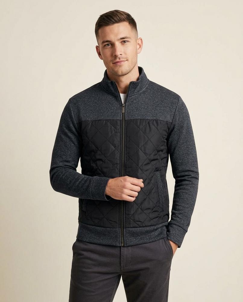 Lands Fashion - Velom | Quilted Zip-Up Jacket Men