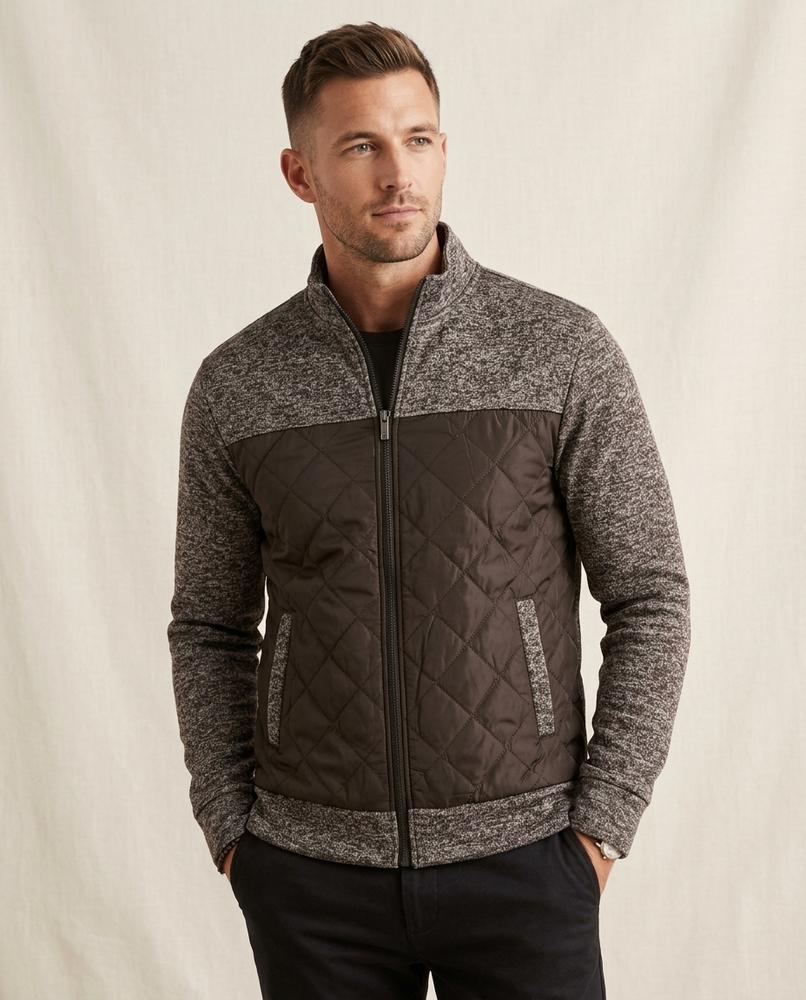 Lands Fashion - Velom | Quilted Zip-Up Jacket Men